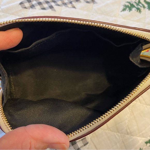 Coach Cream and Black Butterfly Cosmetic Bag - Picture 4 of 4